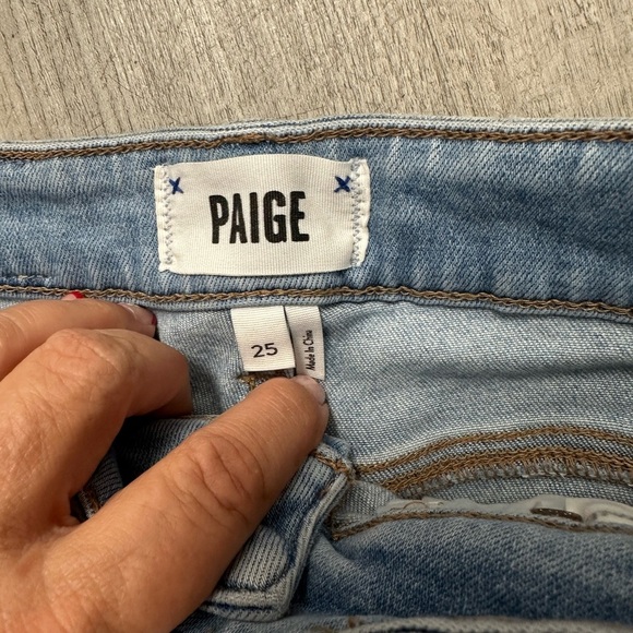 Paige Sarah Longline Denim Shorts - Size 25 - Picture 6 of 6